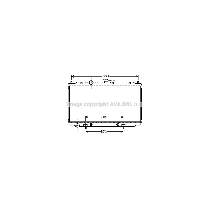 Radiateur, refroidissement du moteur AVA QUALITY COOLING DN2218