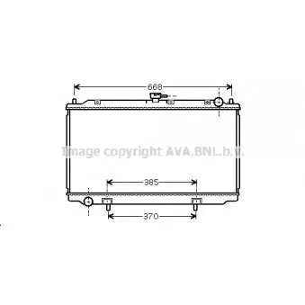 Radiateur, refroidissement du moteur AVA QUALITY COOLING