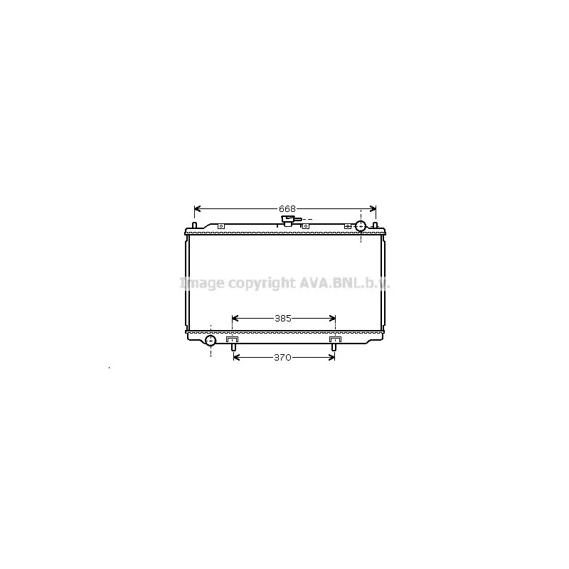 Radiateur, refroidissement du moteur AVA QUALITY COOLING DN2220