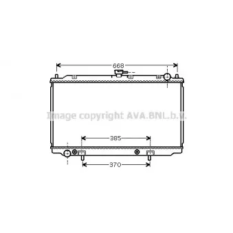 Radiateur, refroidissement du moteur AVA QUALITY COOLING DN2222