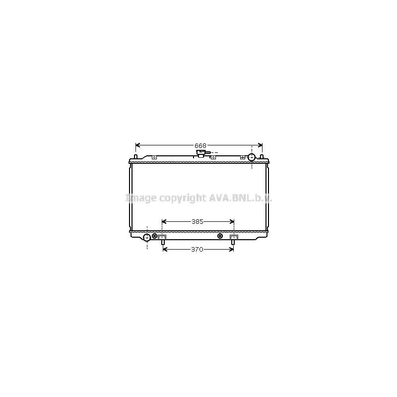 Radiateur, refroidissement du moteur AVA QUALITY COOLING DN2222