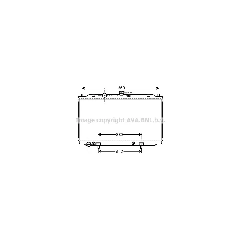 Radiateur, refroidissement du moteur AVA QUALITY COOLING DN2223