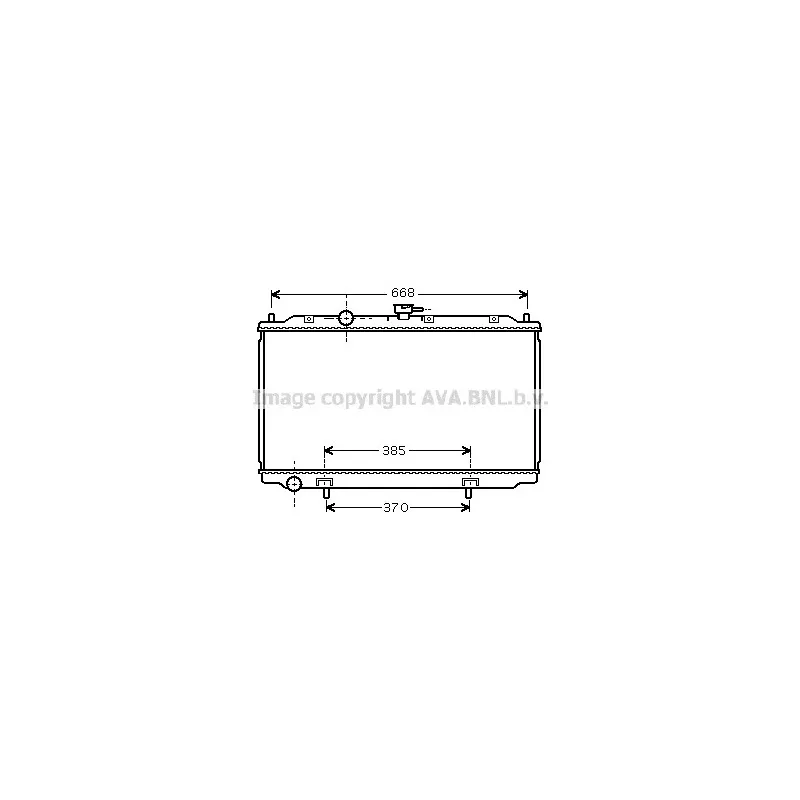 Radiateur, refroidissement du moteur AVA QUALITY COOLING DN2224