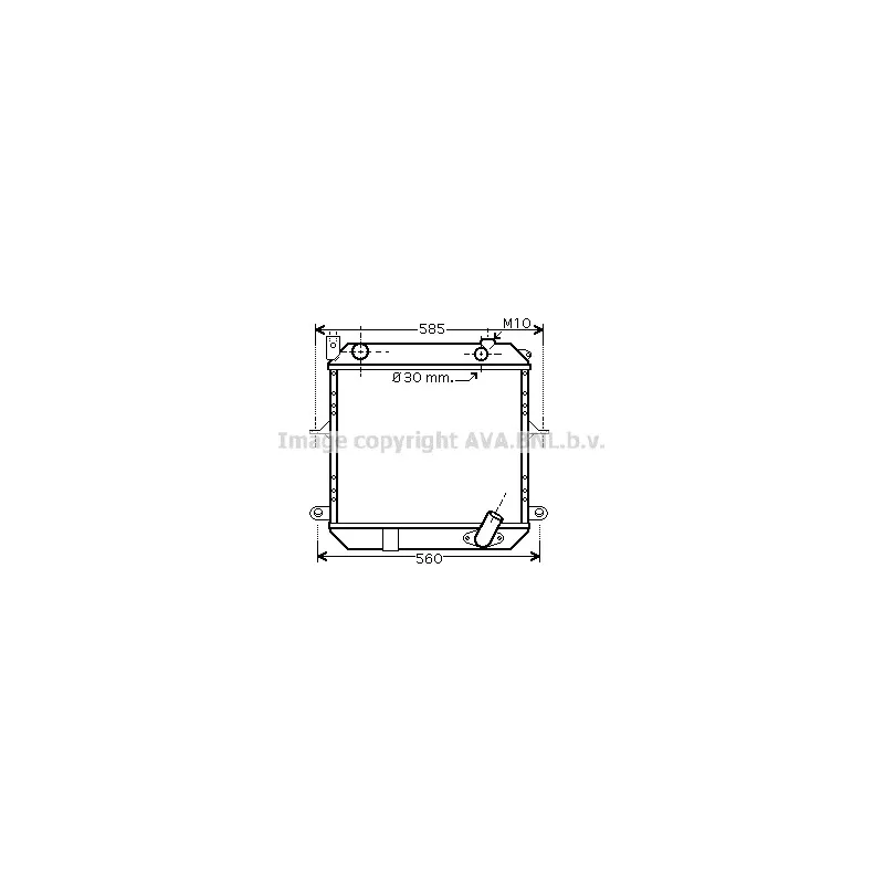 Radiateur, refroidissement du moteur AVA QUALITY COOLING DN2233