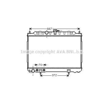 Radiateur, refroidissement du moteur AVA QUALITY COOLING