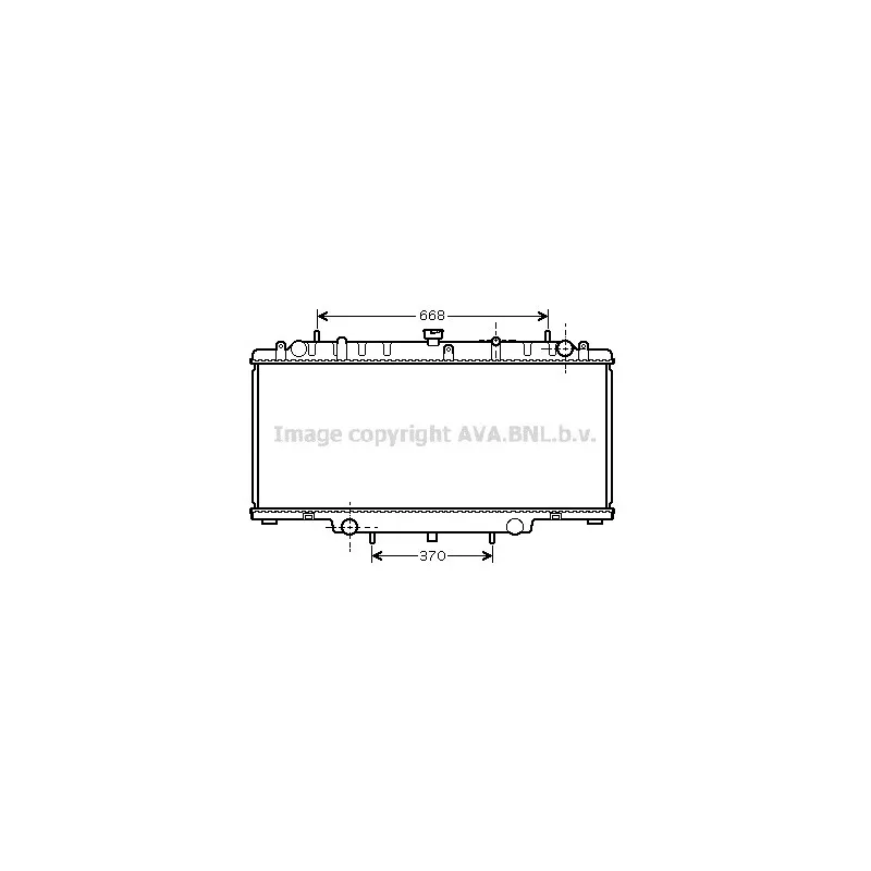 Radiateur, refroidissement du moteur AVA QUALITY COOLING DN2246