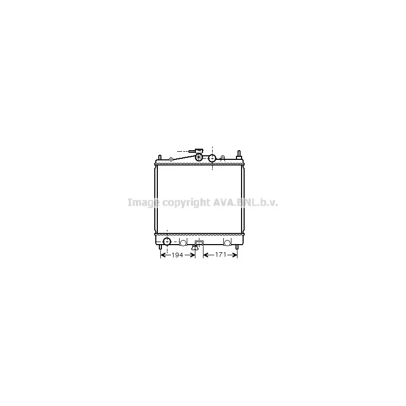 Radiateur, refroidissement du moteur AVA QUALITY COOLING DN2247