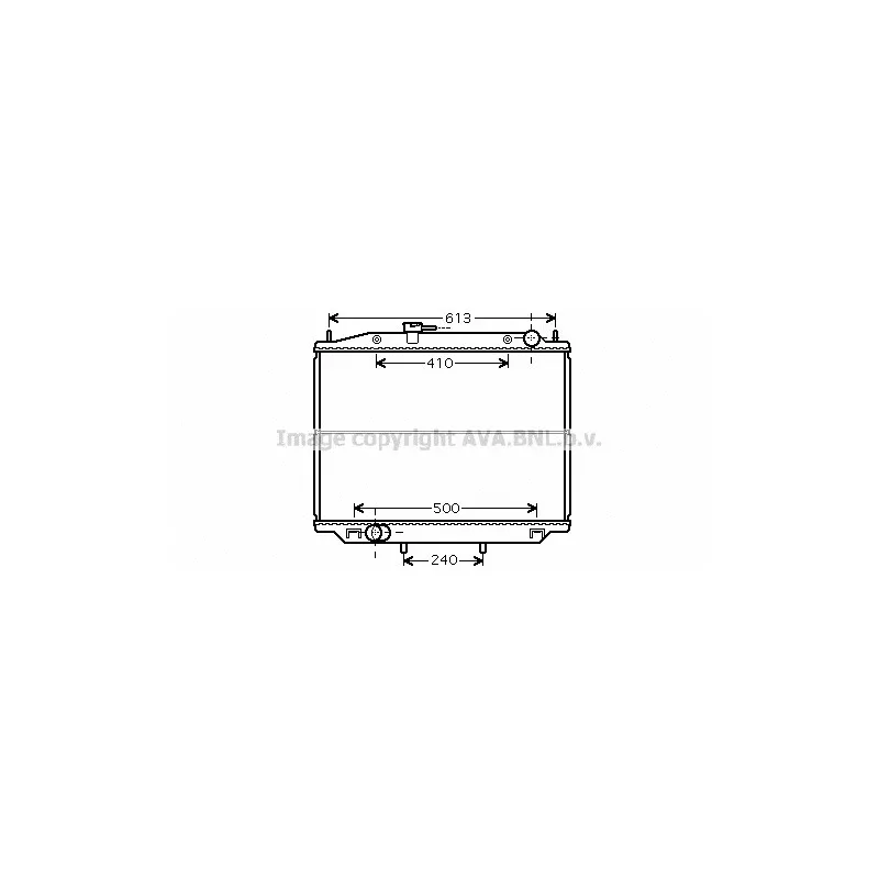 Radiateur, refroidissement du moteur AVA QUALITY COOLING DN2265