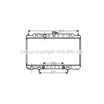 Radiateur, refroidissement du moteur AVA QUALITY COOLING DN2289