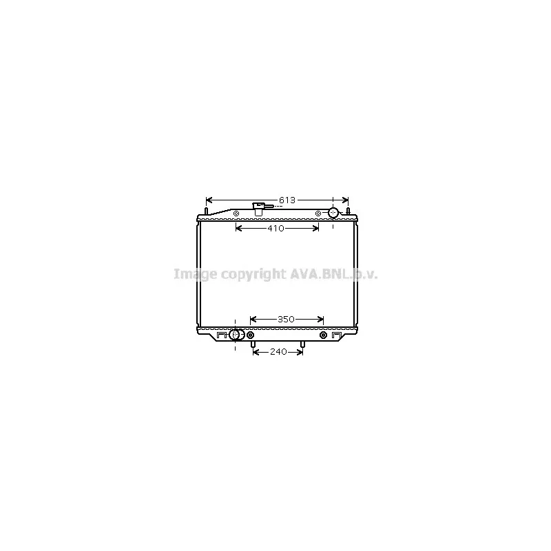 Radiateur, refroidissement du moteur AVA QUALITY COOLING DN2303