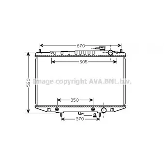 Radiateur, refroidissement du moteur AVA QUALITY COOLING