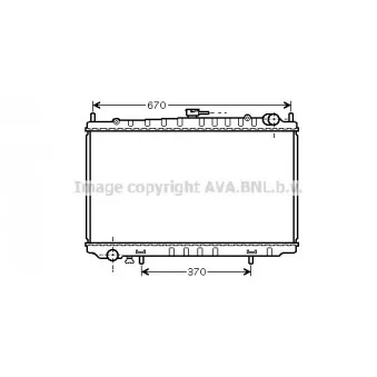 Radiateur, refroidissement du moteur AVA QUALITY COOLING