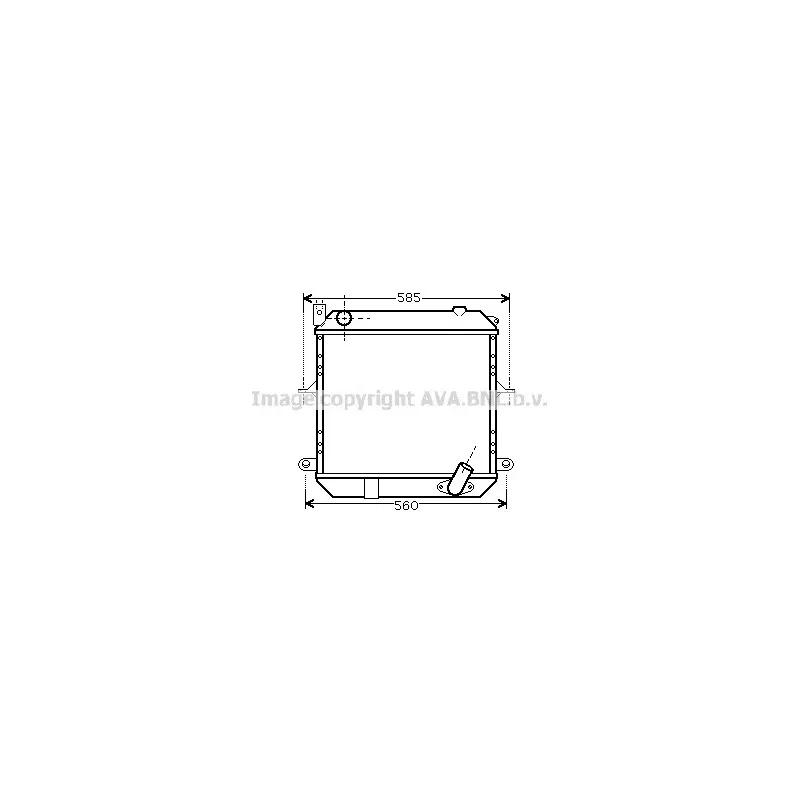 Radiateur, refroidissement du moteur AVA QUALITY COOLING DN2327
