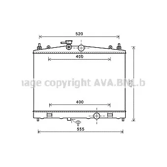 Radiateur, refroidissement du moteur AVA QUALITY COOLING