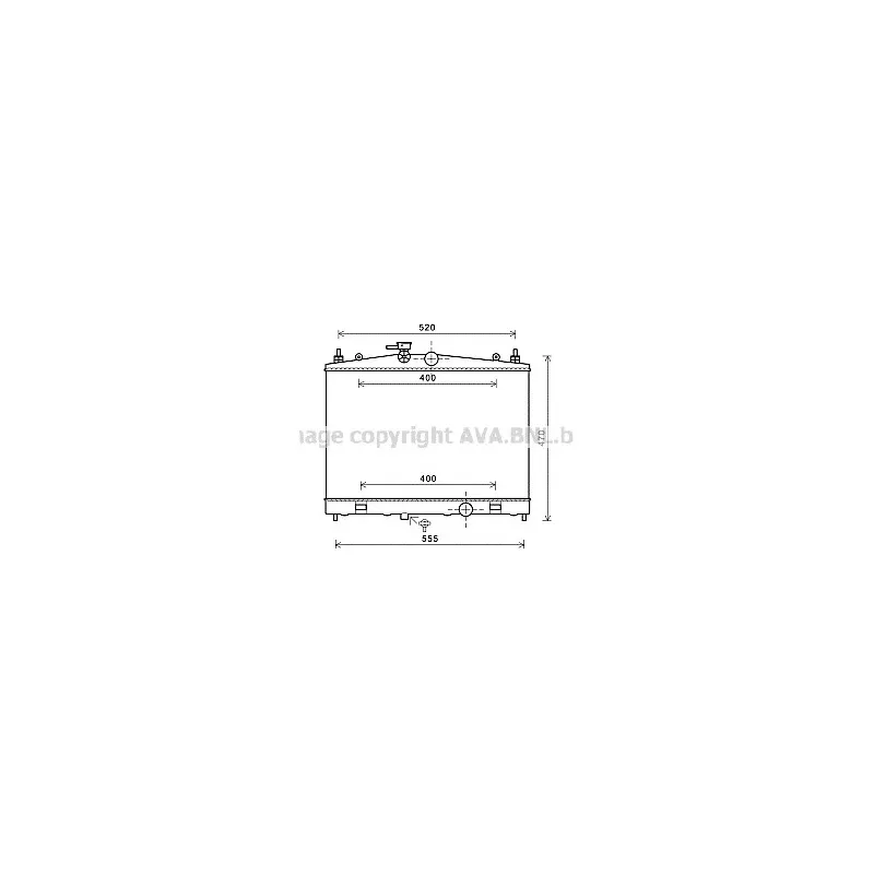 Radiateur, refroidissement du moteur AVA QUALITY COOLING DN2338