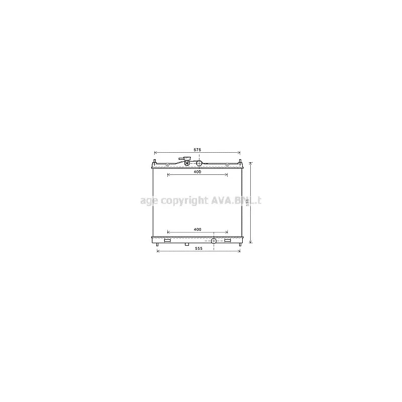 Radiateur, refroidissement du moteur AVA QUALITY COOLING DN2347