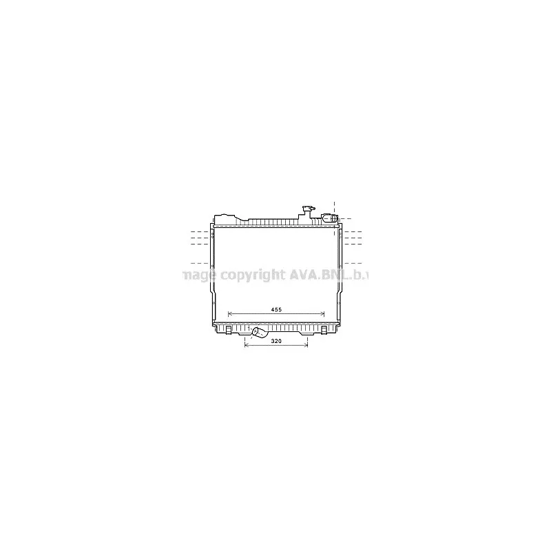 Radiateur, refroidissement du moteur AVA QUALITY COOLING DN2348