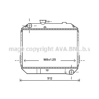 Radiateur, refroidissement du moteur AVA QUALITY COOLING