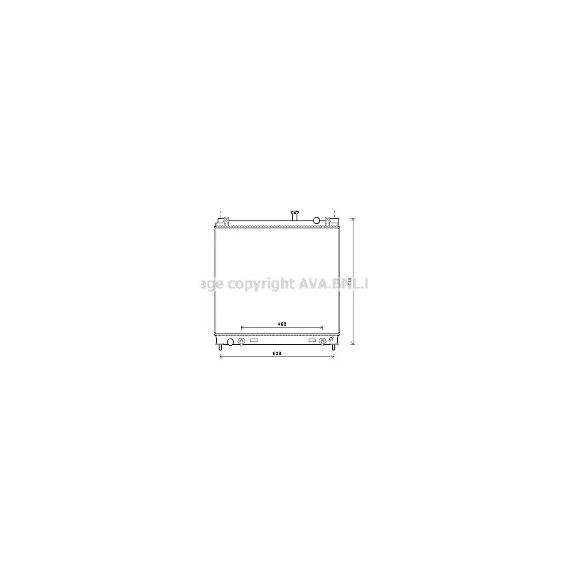 Radiateur, refroidissement du moteur AVA QUALITY COOLING DN2378