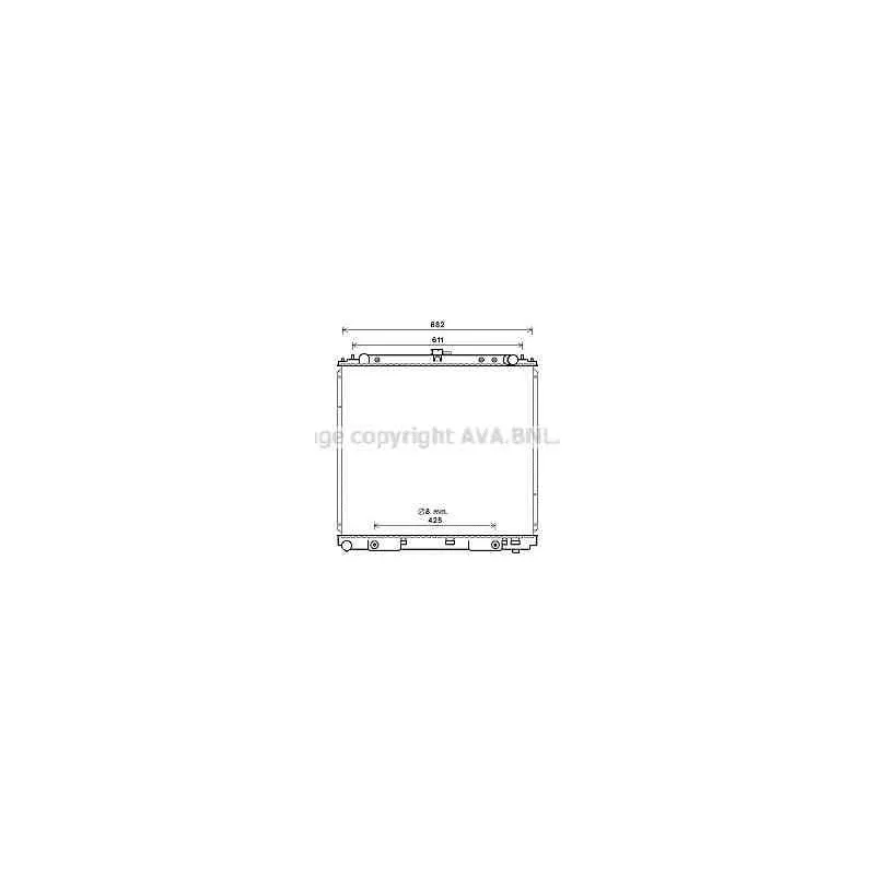 Radiateur, refroidissement du moteur AVA QUALITY COOLING DN2399