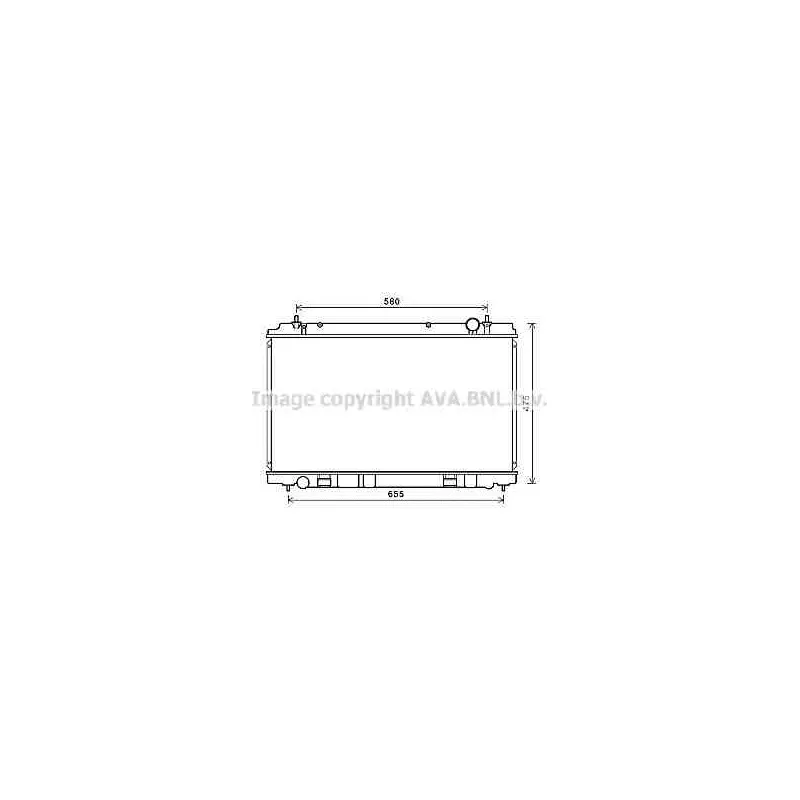 Radiateur, refroidissement du moteur AVA QUALITY COOLING DN2400