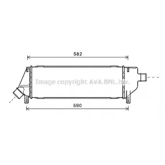 Intercooler, échangeur AVA QUALITY COOLING DN4360
