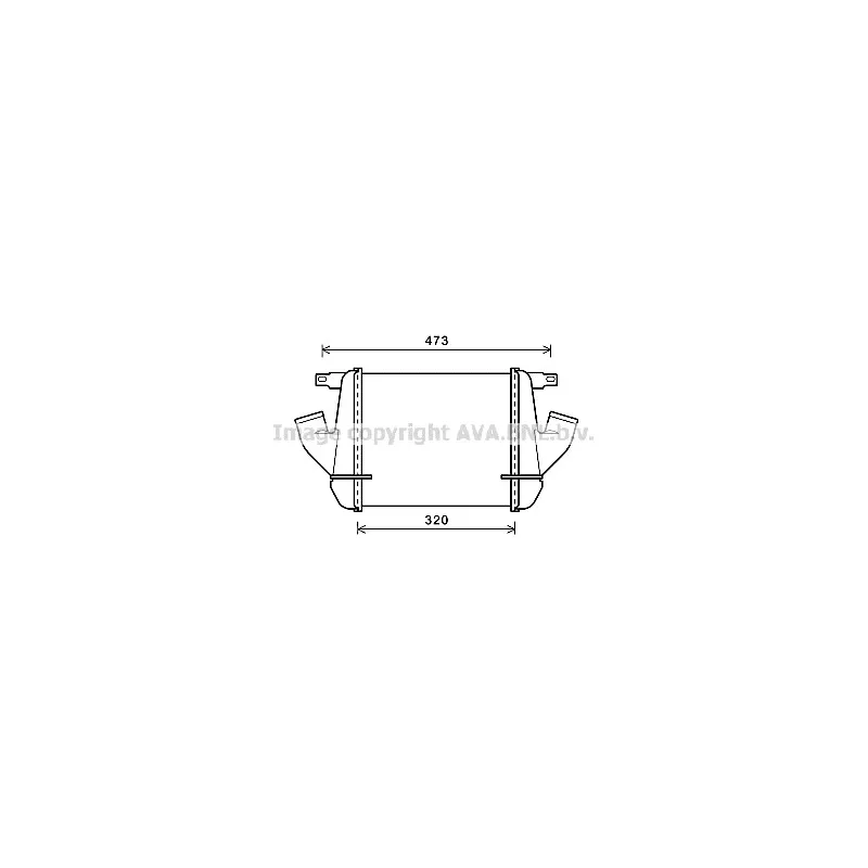 Intercooler, échangeur AVA QUALITY COOLING DN4408