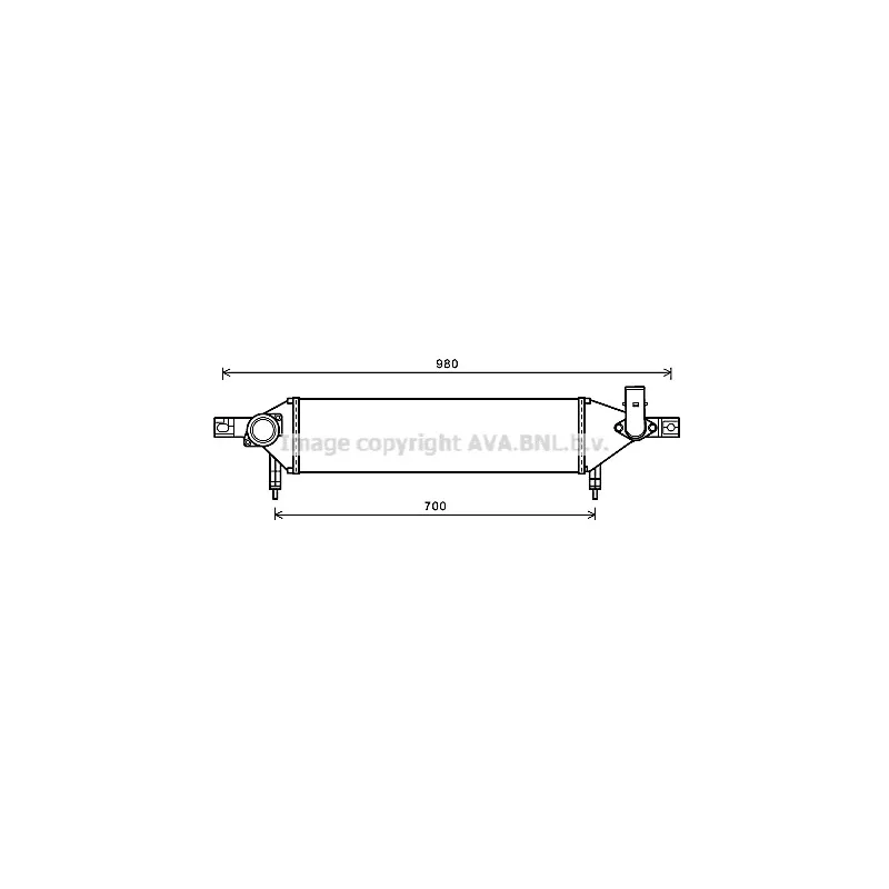 Intercooler, échangeur AVA QUALITY COOLING DN4409