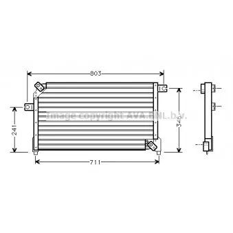 Condenseur, climatisation AVA QUALITY COOLING DN5158