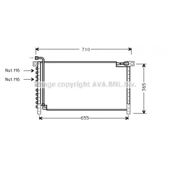 Condenseur, climatisation AVA QUALITY COOLING DN5161