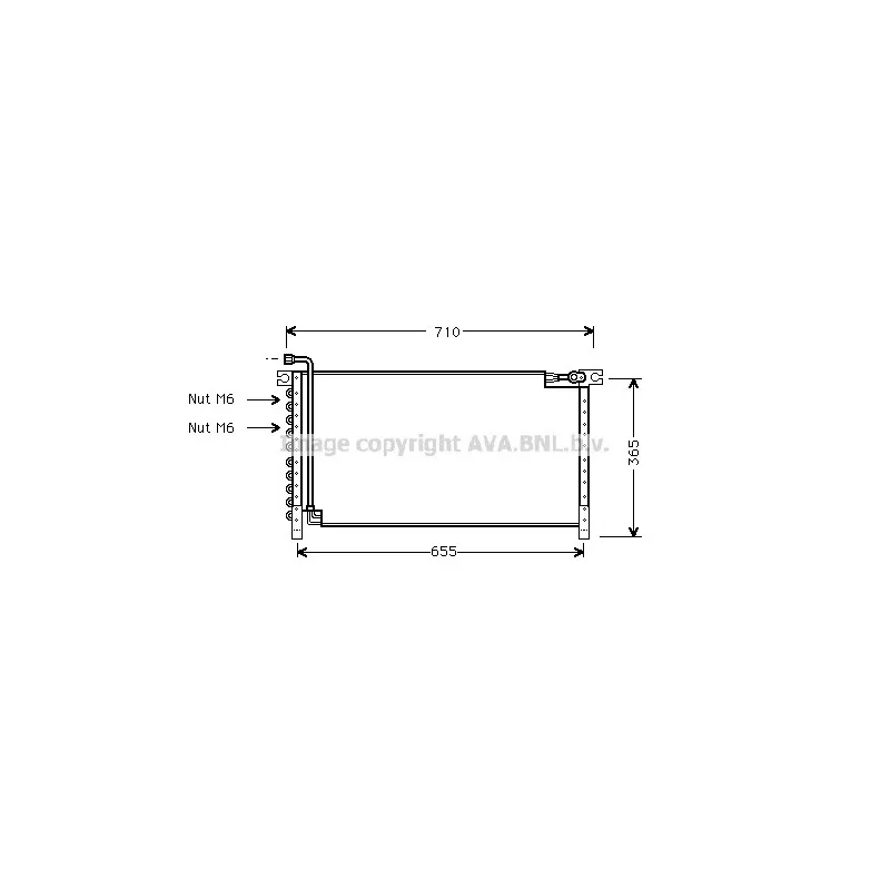 Condenseur, climatisation AVA QUALITY COOLING DN5161