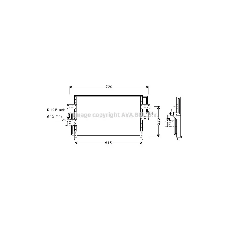 Condenseur, climatisation AVA QUALITY COOLING DN5165