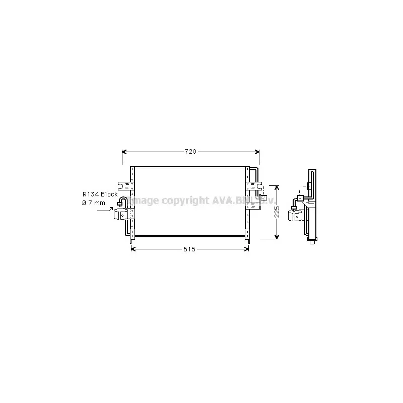 Condenseur, climatisation AVA QUALITY COOLING DN5166