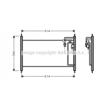 Condenseur, climatisation AVA QUALITY COOLING DN5177
