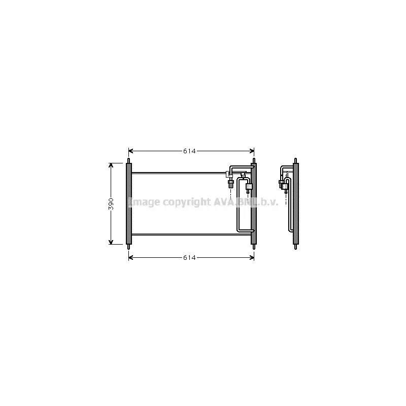 Condenseur, climatisation AVA QUALITY COOLING DN5177