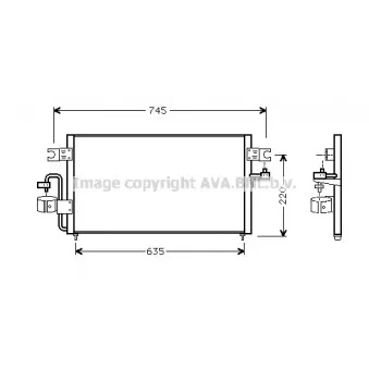 Condenseur, climatisation AVA QUALITY COOLING DN5178