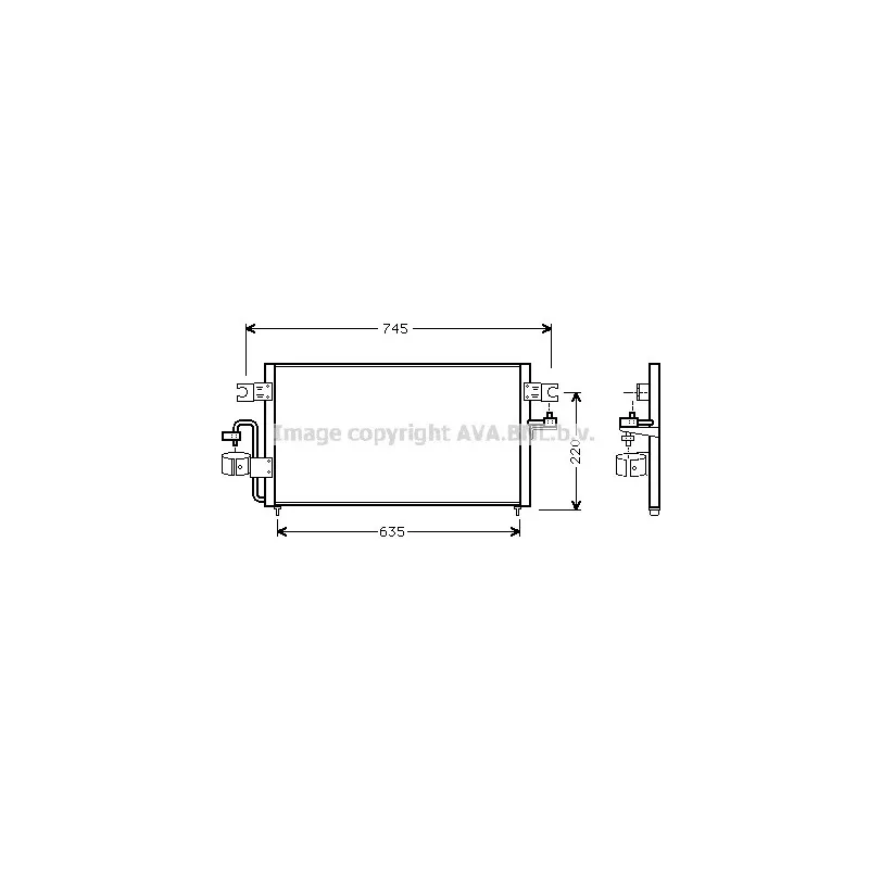 Condenseur, climatisation AVA QUALITY COOLING DN5178