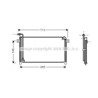 Condenseur, climatisation AVA QUALITY COOLING DN5184