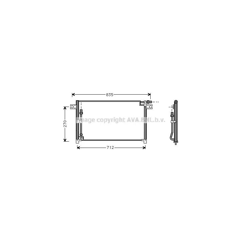 Condenseur, climatisation AVA QUALITY COOLING DN5185