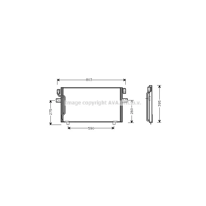 Condenseur, climatisation AVA QUALITY COOLING DN5186