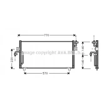 Condenseur, climatisation AVA QUALITY COOLING DN5193