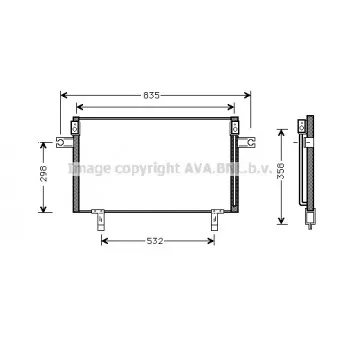 Condenseur, climatisation AVA QUALITY COOLING DN5195