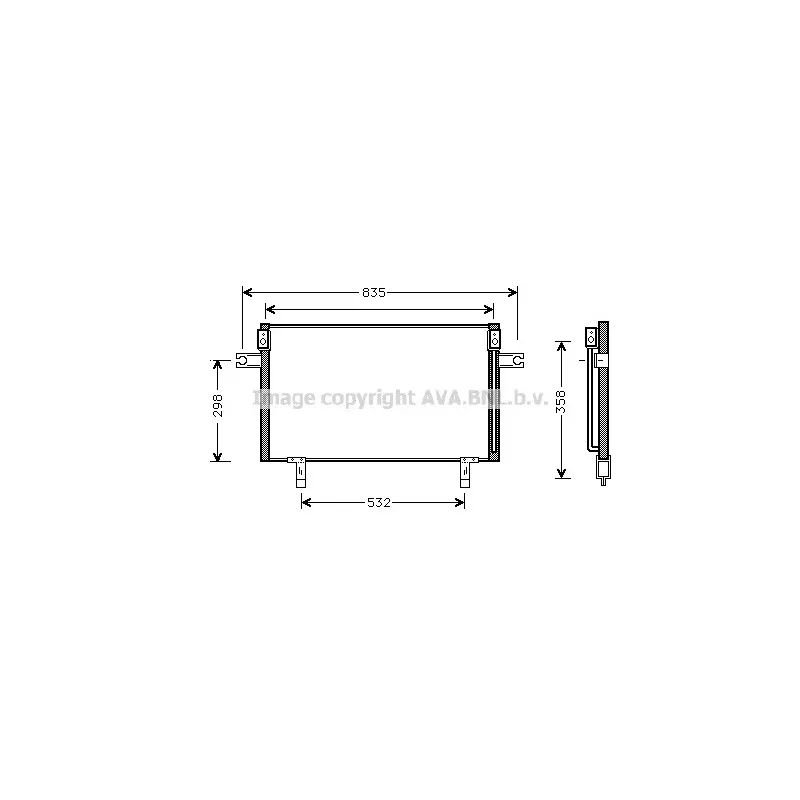 Condenseur, climatisation AVA QUALITY COOLING DN5195