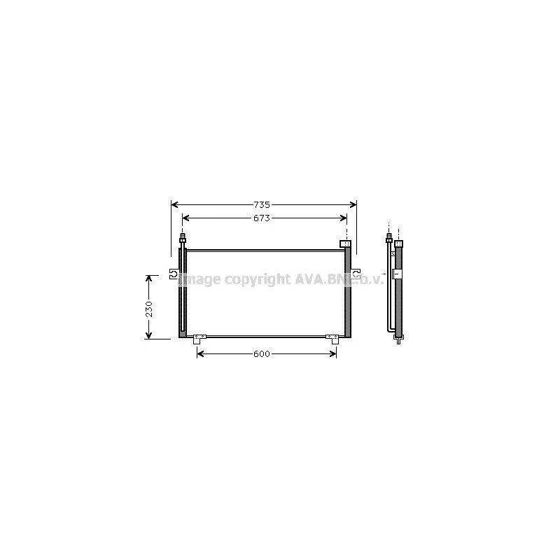 Condenseur, climatisation AVA QUALITY COOLING DN5197