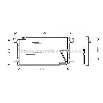 Condenseur, climatisation AVA QUALITY COOLING DN5198