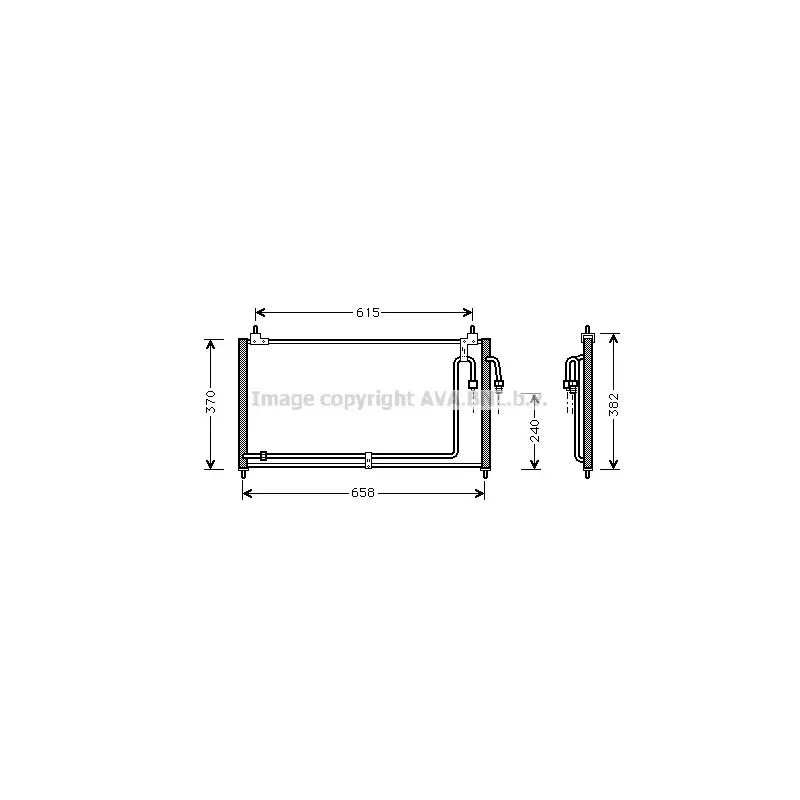 Condenseur, climatisation AVA QUALITY COOLING DN5200