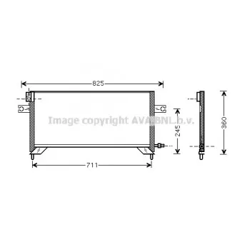 Condenseur, climatisation AVA QUALITY COOLING DN5204