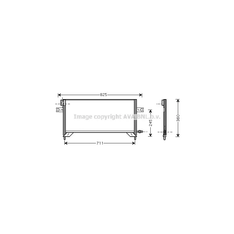 Condenseur, climatisation AVA QUALITY COOLING DN5204