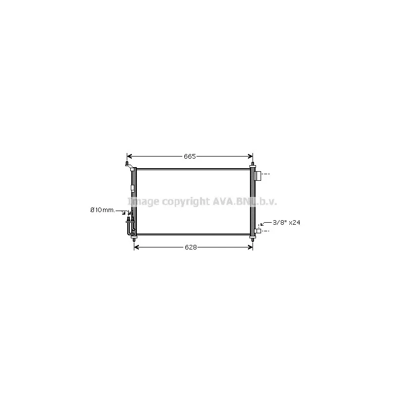 Condenseur, climatisation AVA QUALITY COOLING DN5251