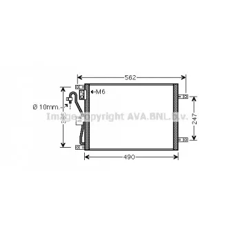 Condenseur, climatisation AVA QUALITY COOLING DN5252